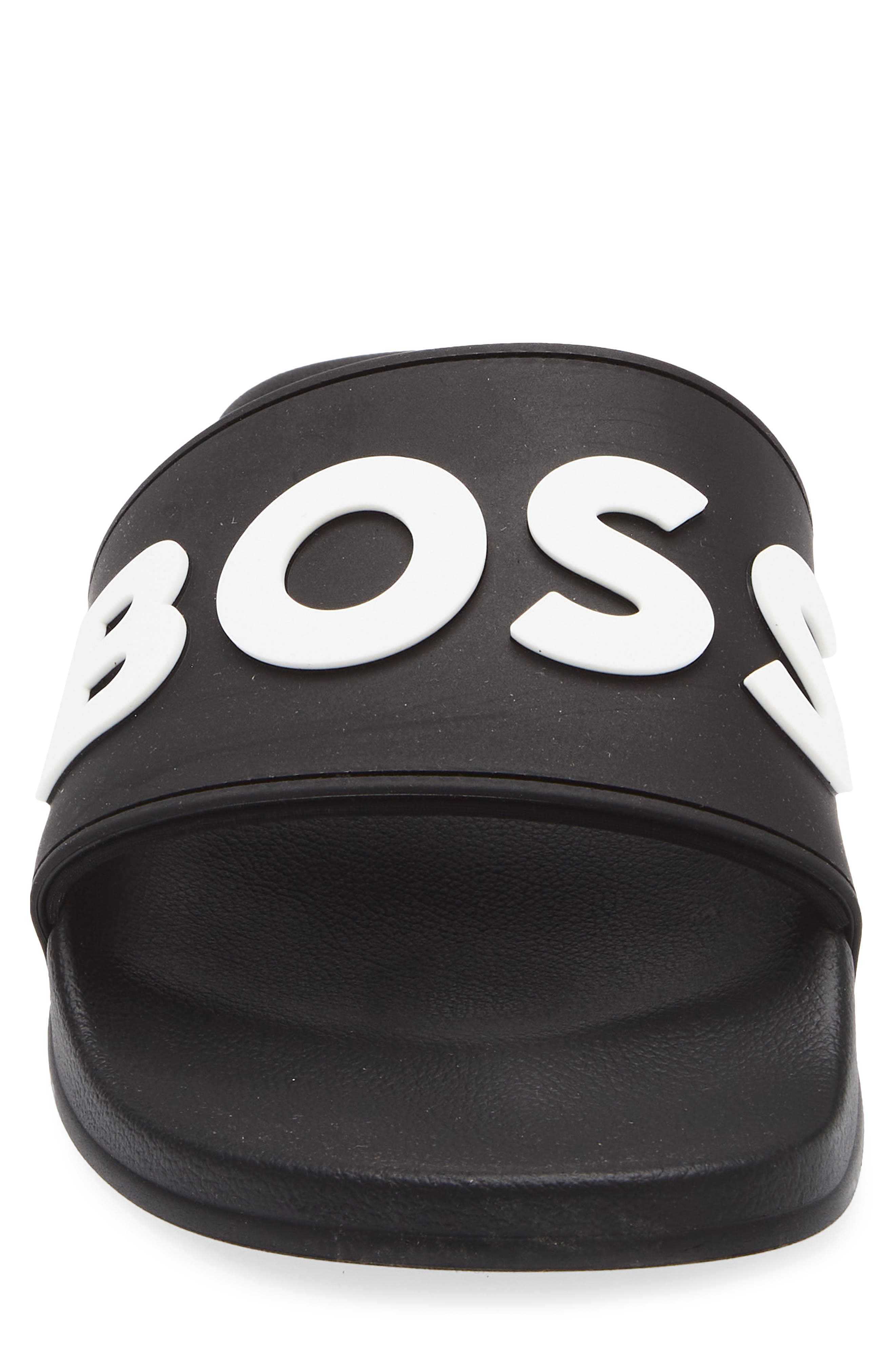 BOSS Kirk Slide Sandal, Alternate, color, Black
