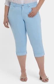 NYDJ Marilyn Cool Embrace® Cuff Crop Straight Leg Jeans