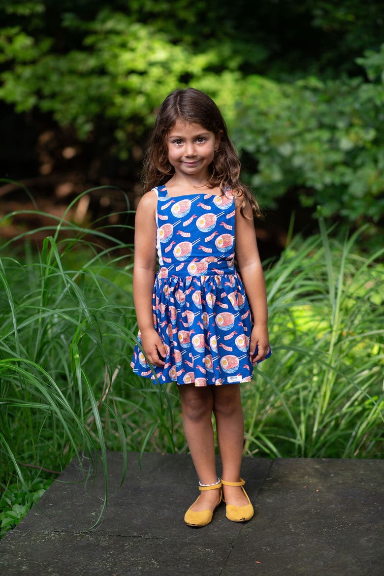 Baby Pinafore Dress, Alternate, color, Ramen