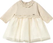 Mayoral Tricot & Tulle Dress