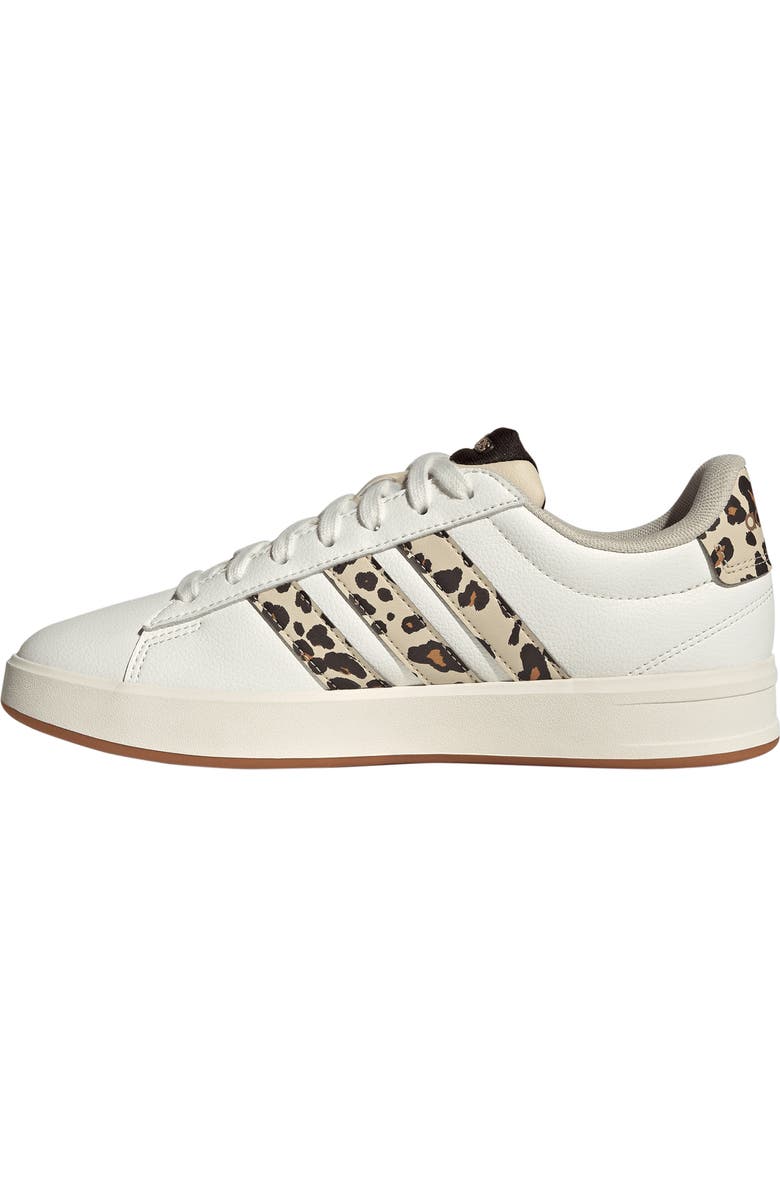adidas Grand Court 3.0 Sneaker, Alternate, color, Crystal Linen/ Coffee/ Gold