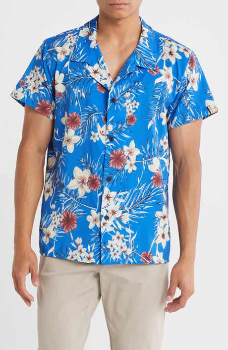 BOSS Beach Button-Up Camp Shirt