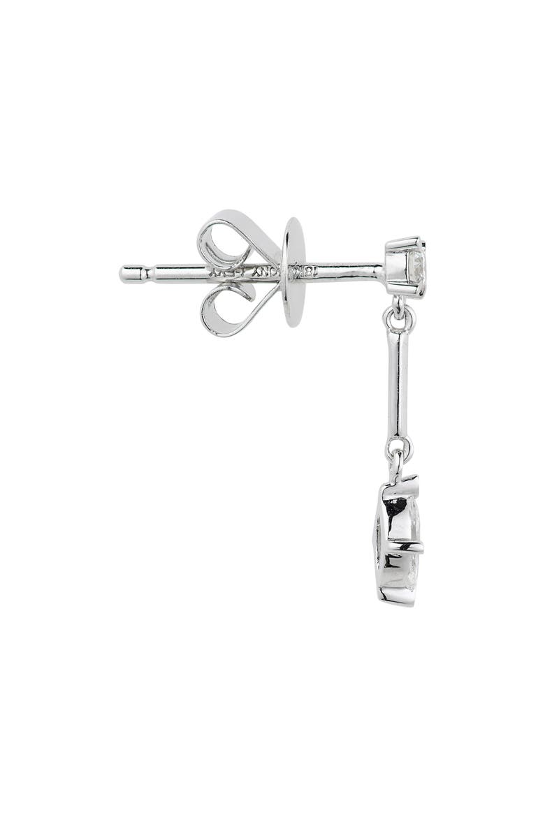 Aviva Diamond Drop Earrings (Nordstrom Exclusive), Alternate, color, 18K WHITE GOLD