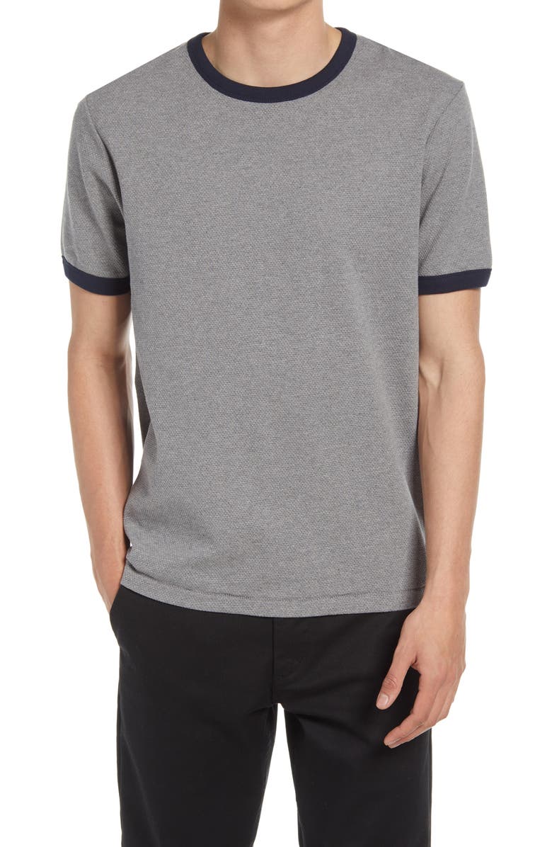 French Connection Men's Ampthill Tipped Crewneck T-Shirt, Main, color,