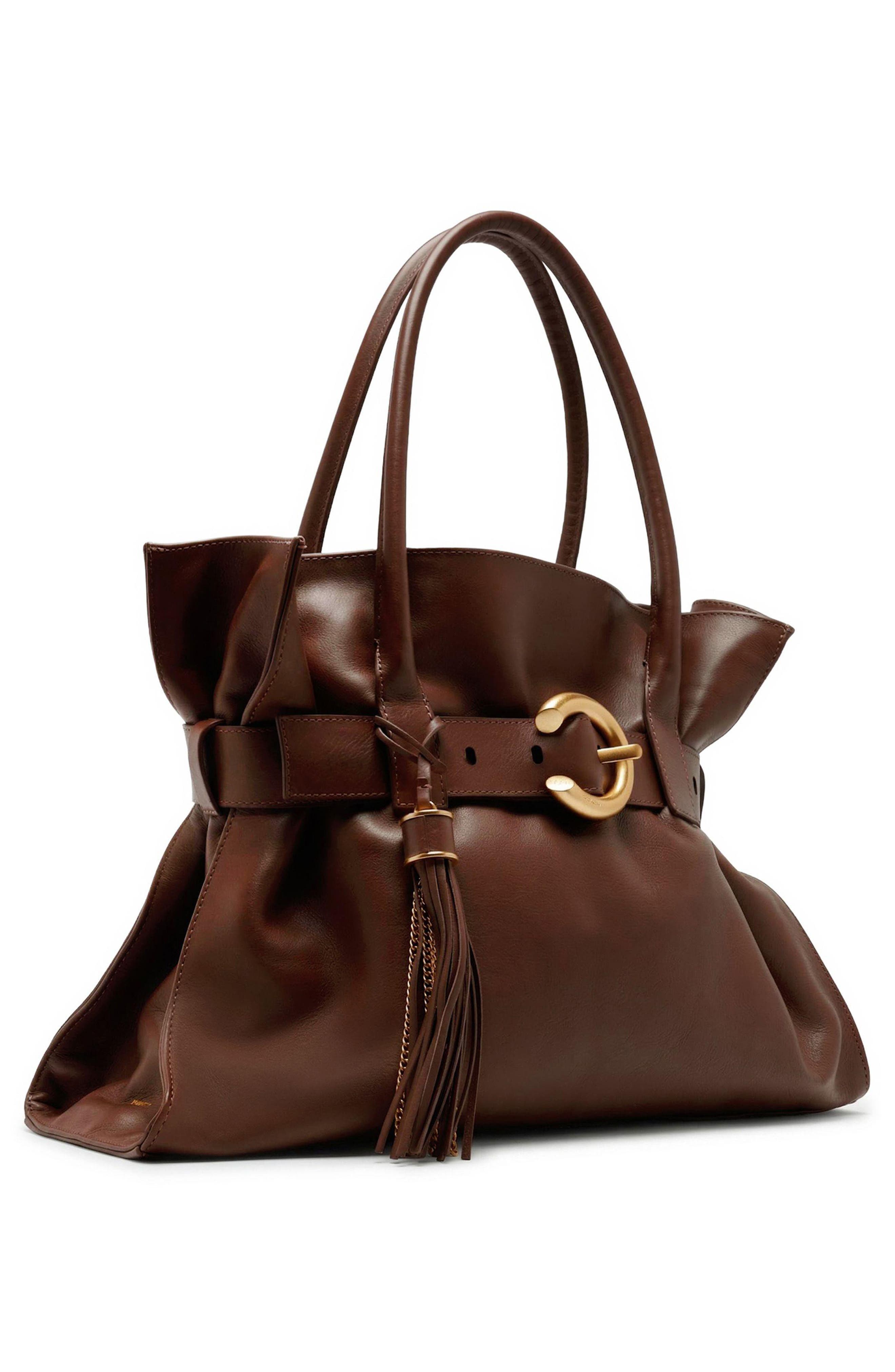 Rivera Large Leather Tote, Alternate, color, NEW COCOA