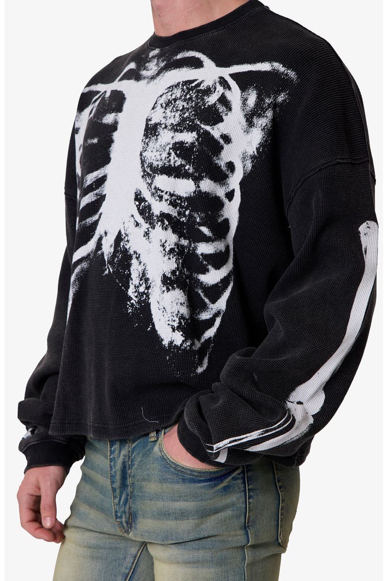 X-Ray Thermal Long Sleeve Graphic T-Shirt, Alternate, color, BLACK