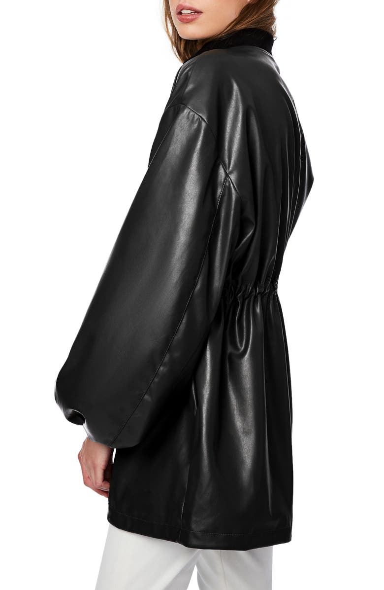 Bernardo Faux Leather Anorak, Alternate, color,