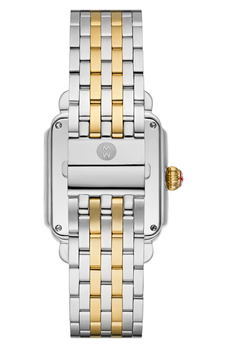 MICHELE Limited Edition Deco Diamond Bracelet Watch, 33mm x 35mm, Alternate, color,