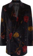 AMIRI Double Breasted Floral Velveteen Blazer