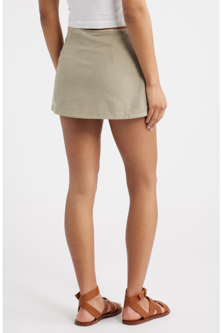 Dariah Linen Blend Skort, Alternate, color, SAGE GREEN