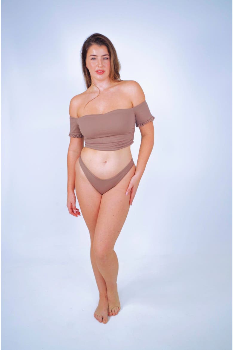 Amelia Bikini Bottom, Alternate, color, Taupe