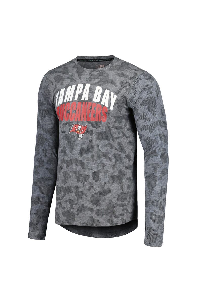 STARTER Men's Starter Heather Charcoal Tampa Bay Buccaneers Long Sleeve T-Shirt, Alternate, color, Heather Charcoal