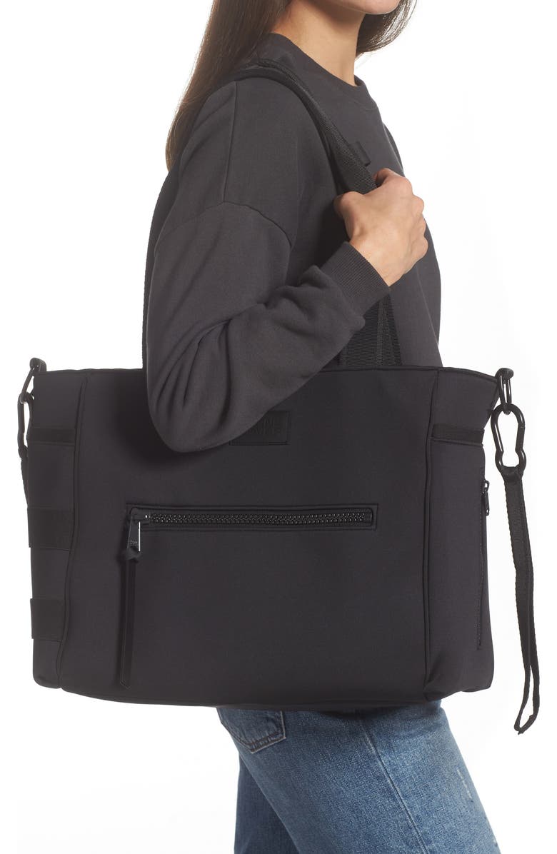 Dagne Dover Large Wade Diaper Tote, Alternate, color, Onyx