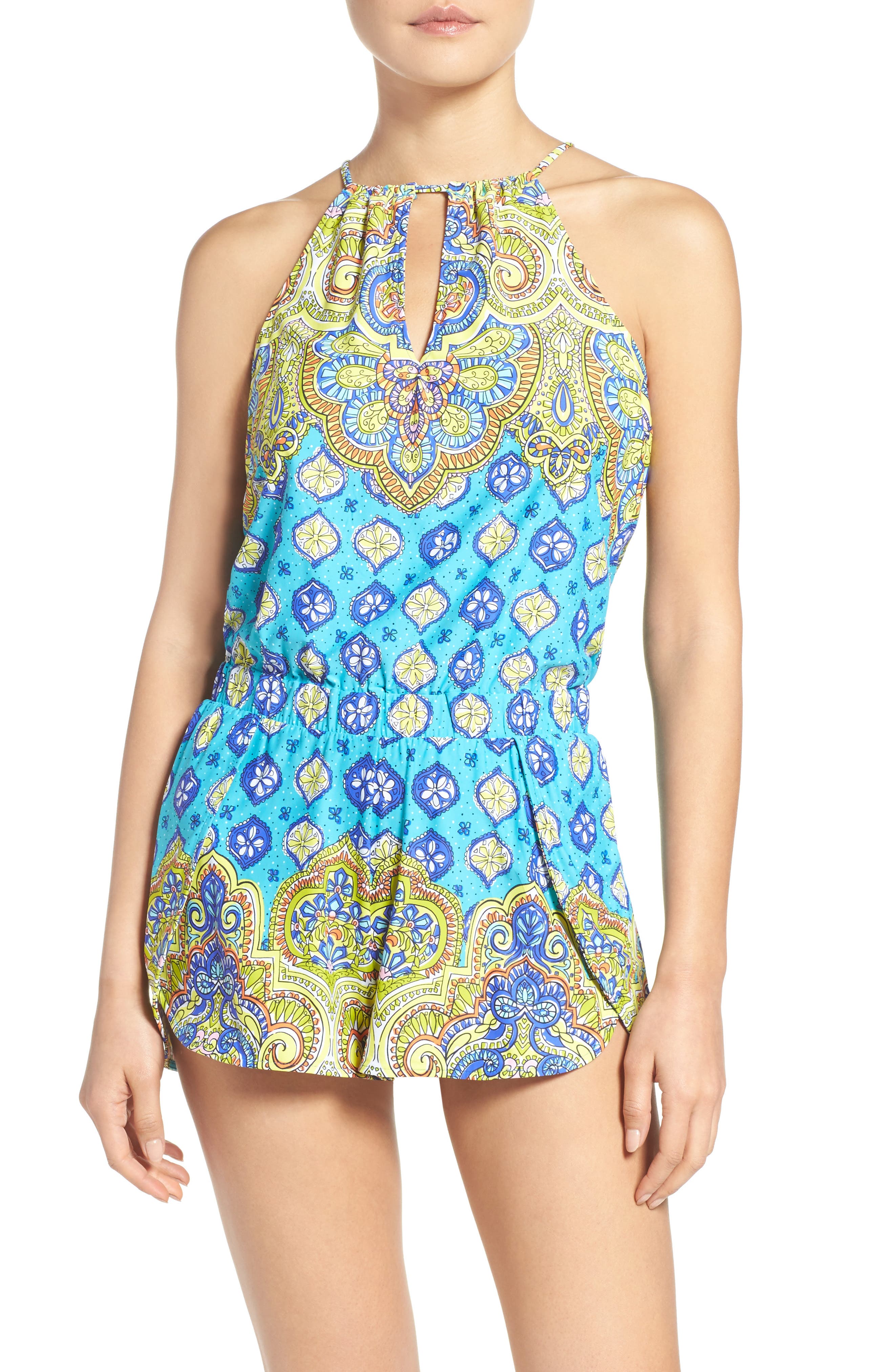 Trina Turk Corsica Cover-Up Romper (Women) | Nordstrom