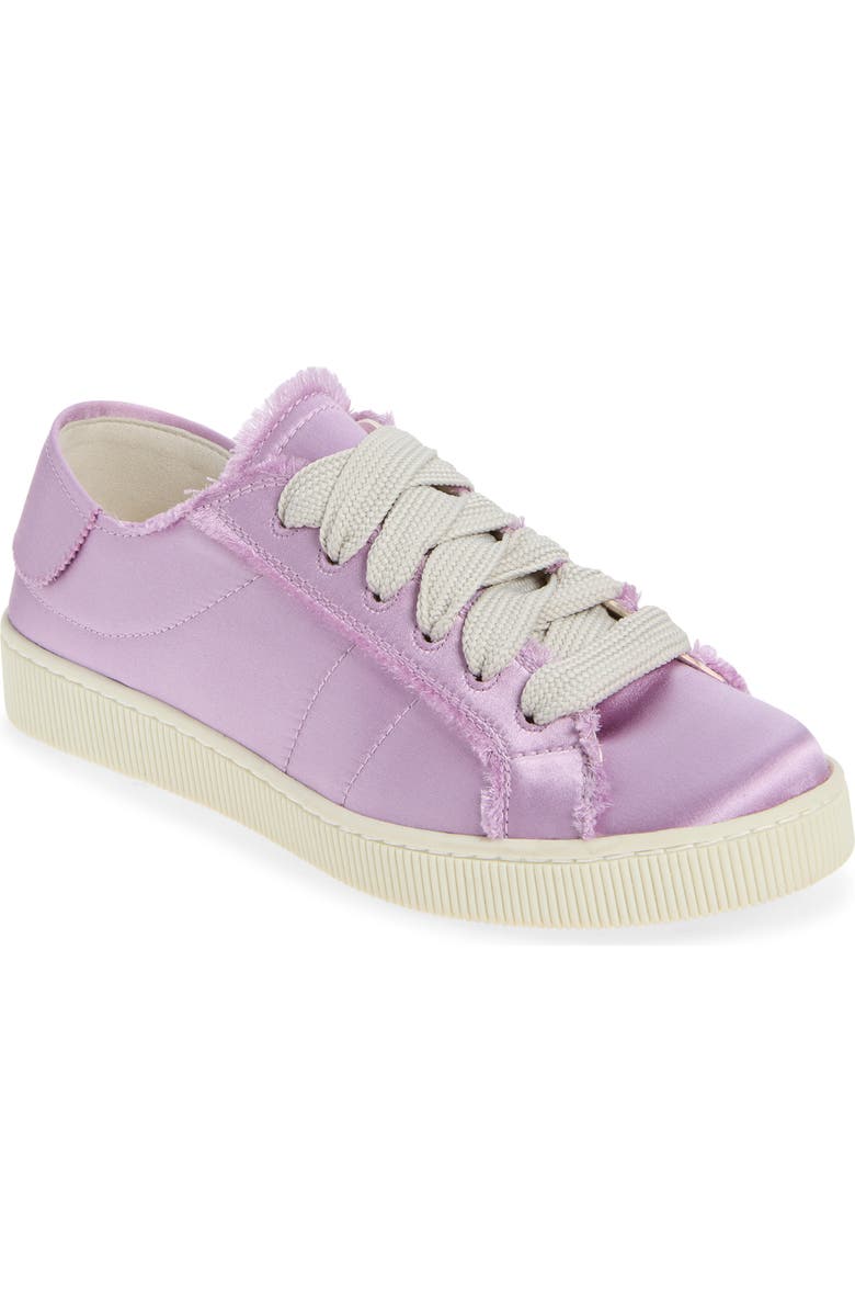 Pedro Garcia Persy Satin Lace-Up Sneaker, Main, color, Lilac
