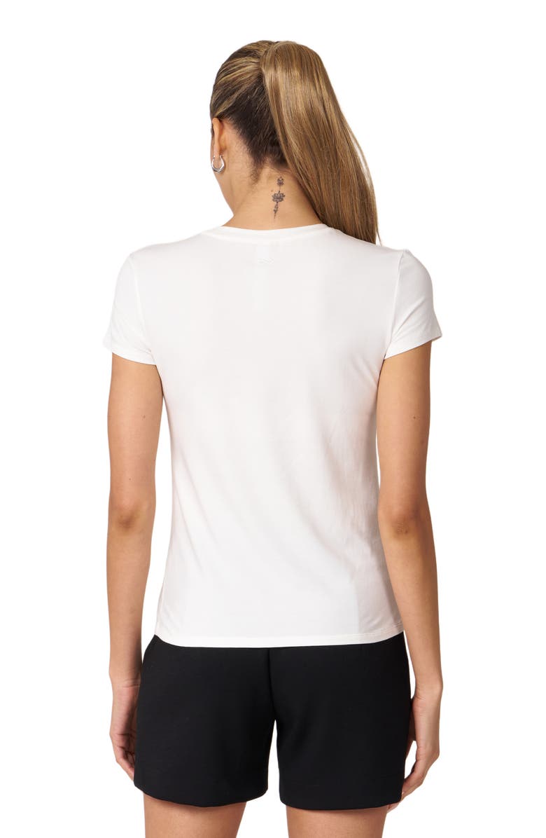 Rebody Active Rebody Essentials Fitted Short Sleeve Top, Alternate, color, White