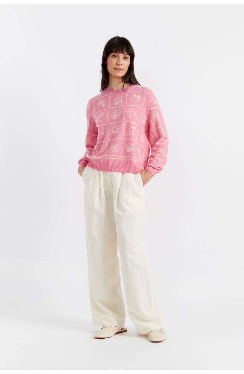 Chinti & Parker La Mer Printed Wool Cashmere Sweater, Alternate, color, 