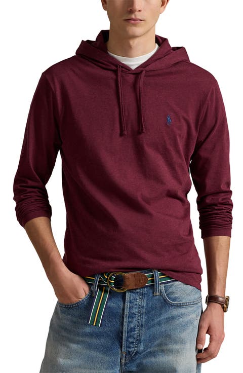 Long Sleeve Hooded Cotton T-Shirt