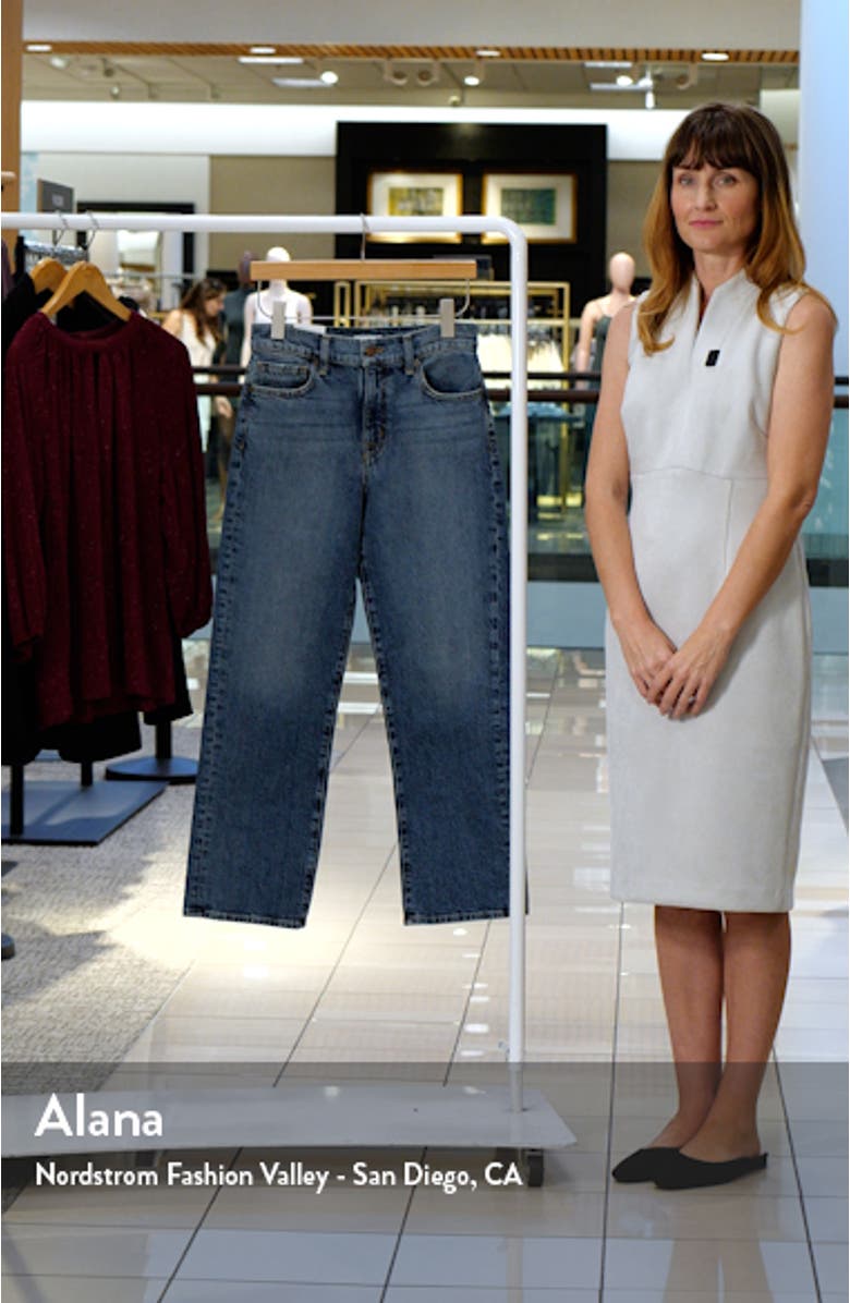 High Waist Straight Leg Jeans, sales video thumbnail