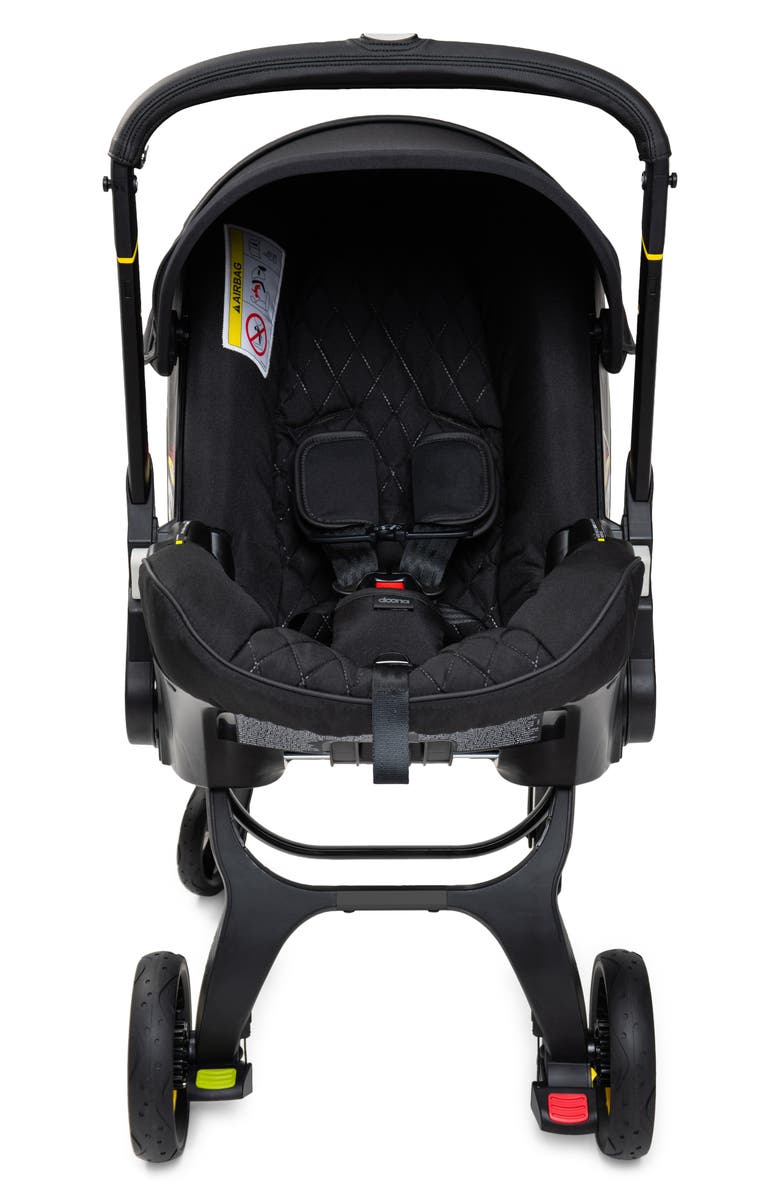 Doona Midnight Edition Convertible Infant Car Seat/Compact Stroller System with Base & Essentials Bag Set, Alternate, color,