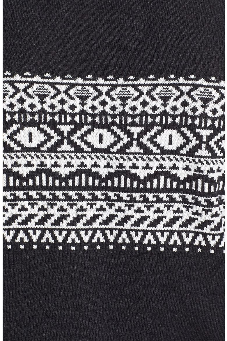 Pattern Crewneck Sweater, Alternate, color, CHARCOAL
