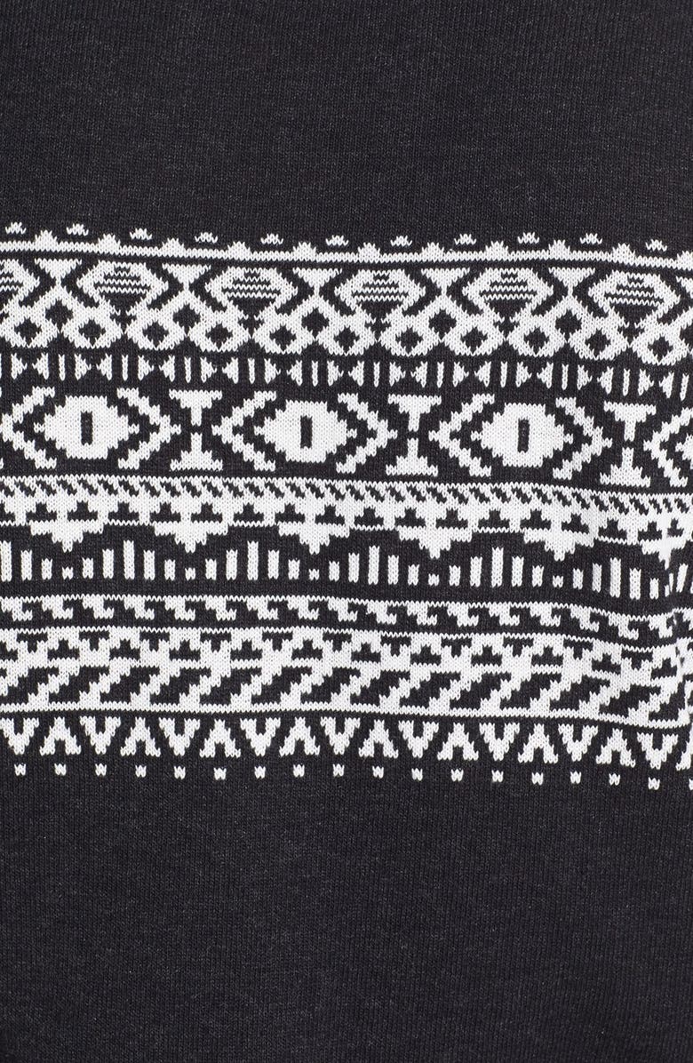 Topman Pattern Crewneck Sweater, Alternate, color,