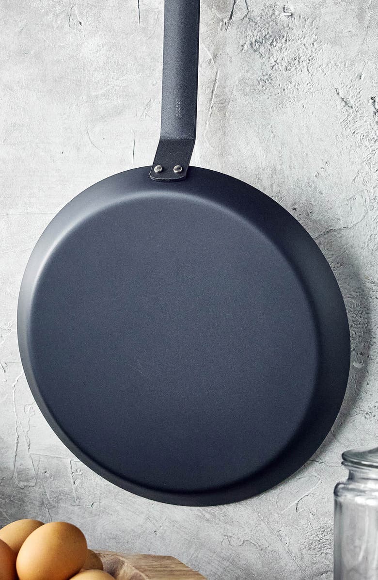 GreenPan x Bobby Flay 11" Carbon Steel Crepe Pan, Alternate, color, Black