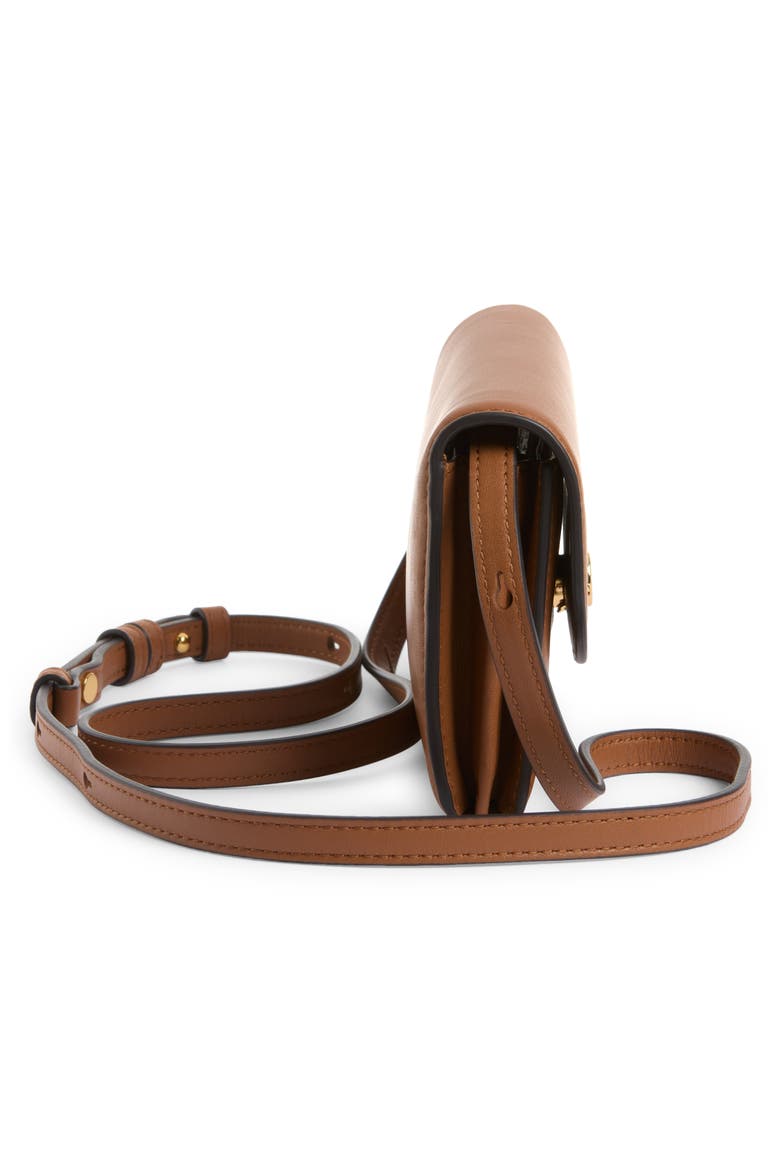 Leather Crossbody Wallet, Alternate, color, HAZELWOOD