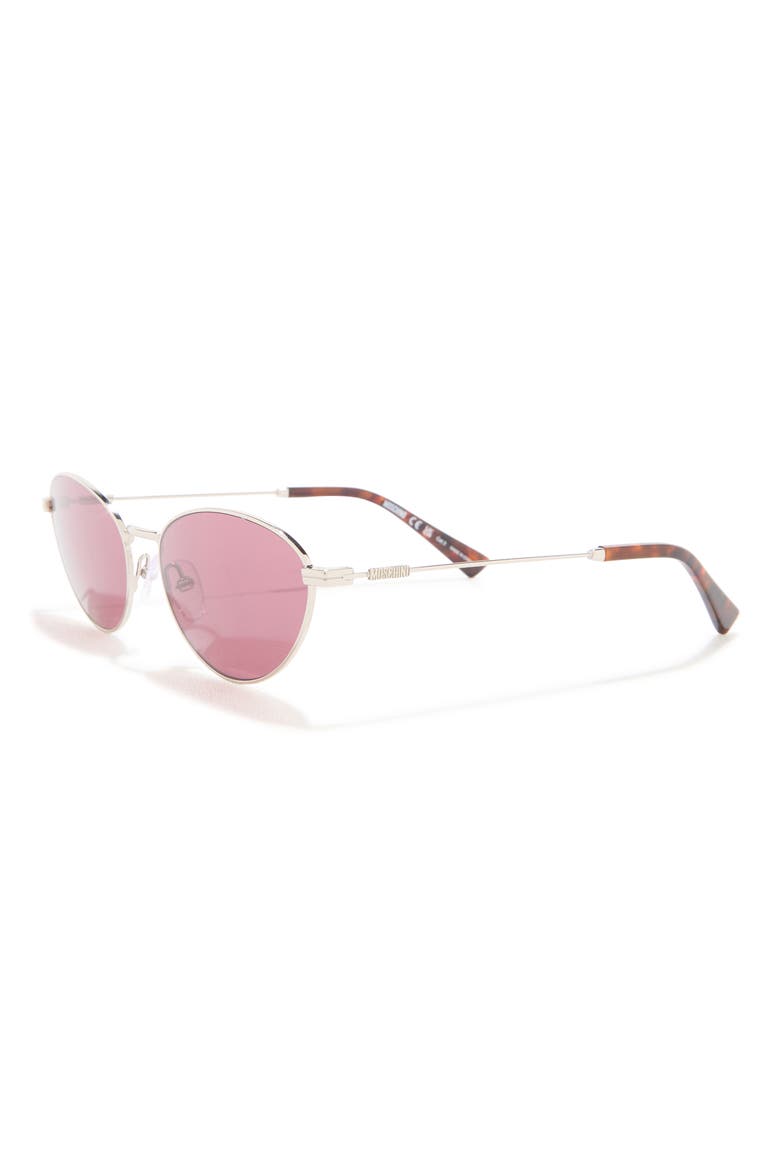 55mm Cat Eye Sunglasses, Alternate, color, PALLADIUM