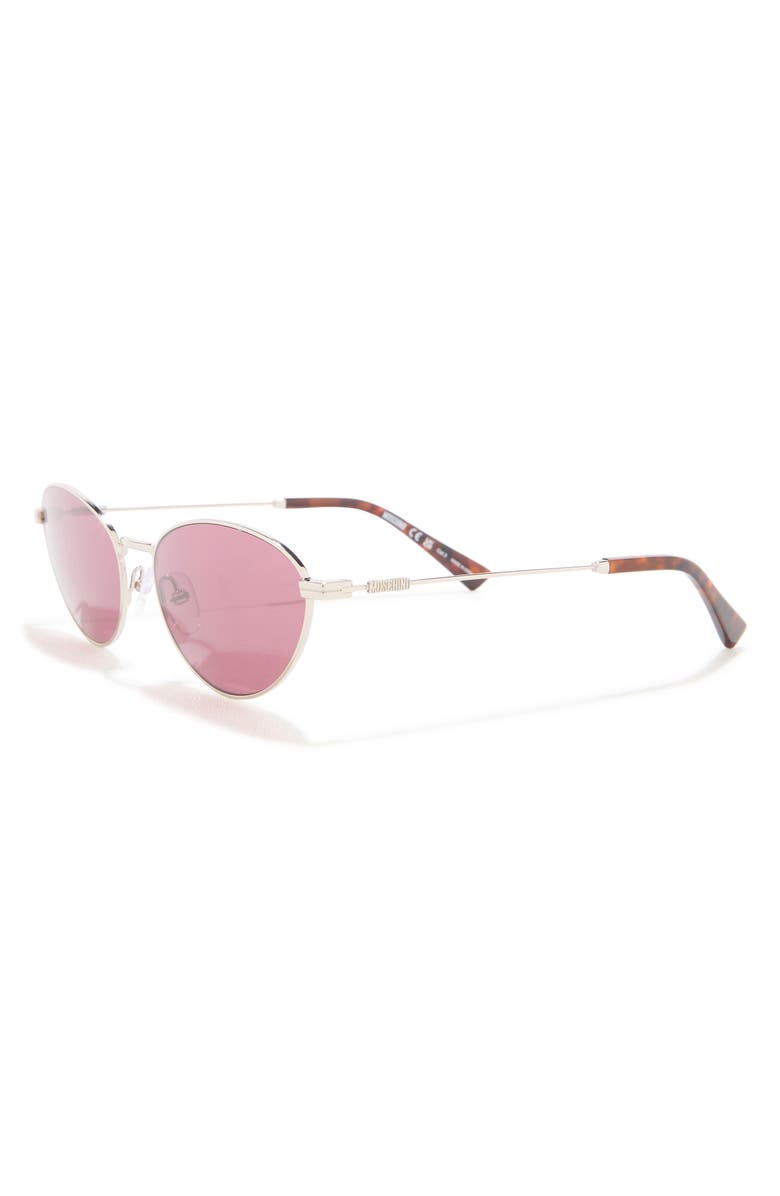 Moschino 61mm Gradient Pilot Sunglasses, Alternate, color, Palladium