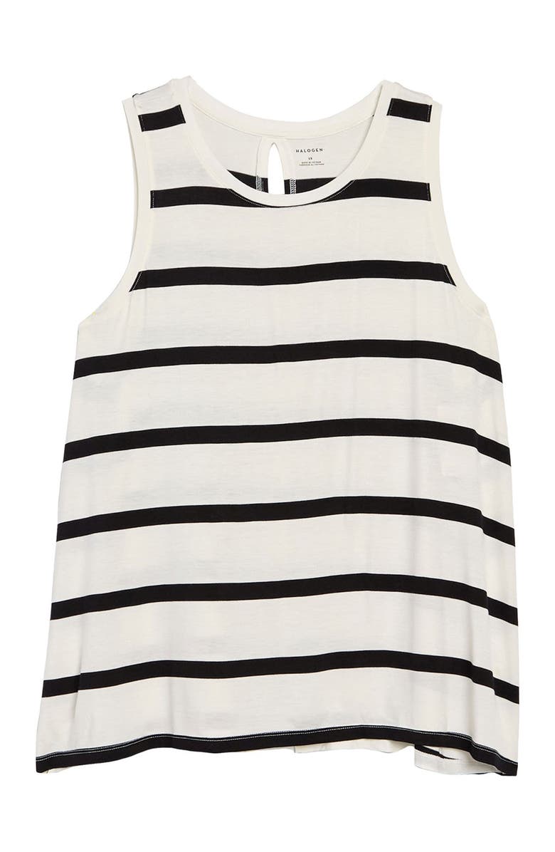 Halogen<sup>®</sup> Crew Neck Keyhole Tank Top, Main, color, 