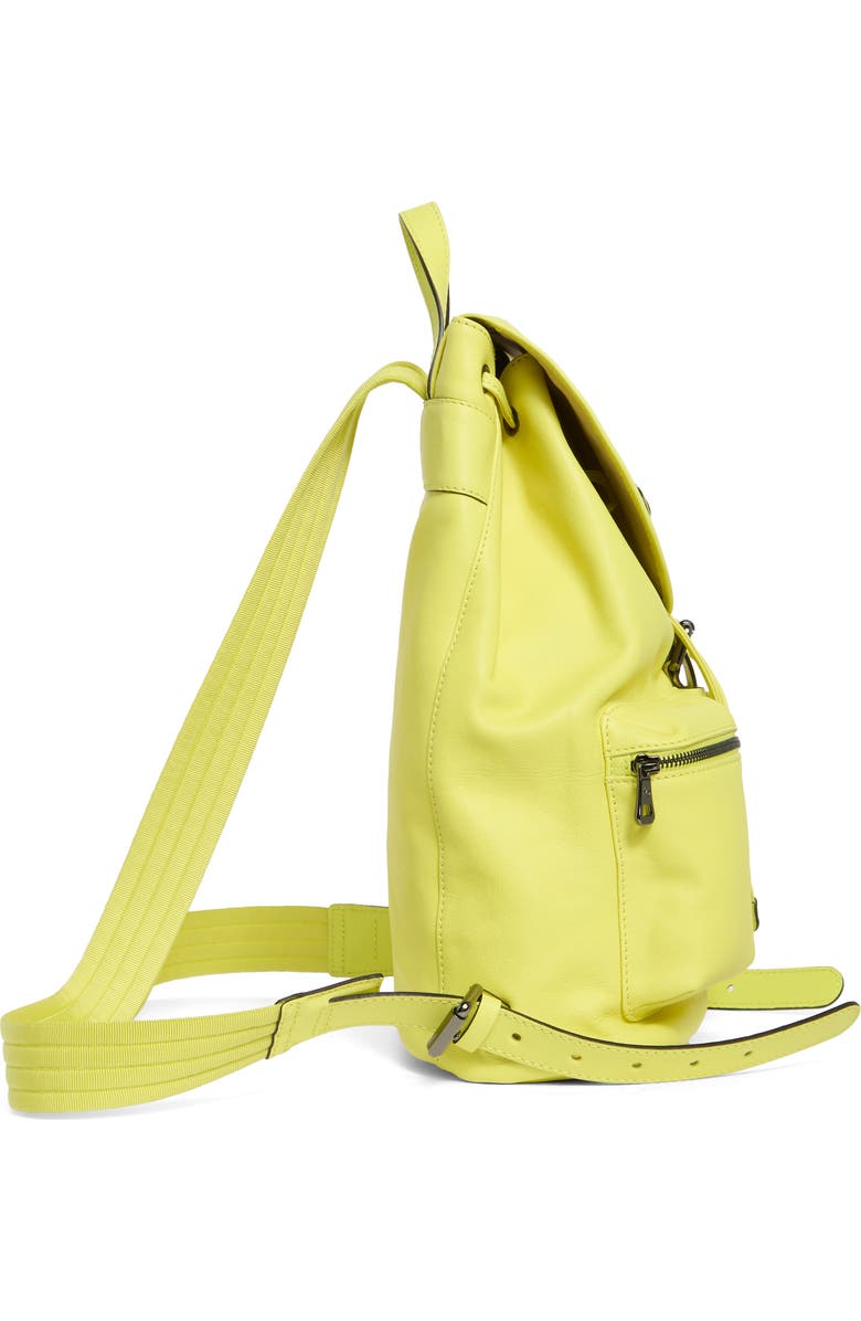 Longchamp 3D Medium Leather Backpack, Alternate, color, Neon