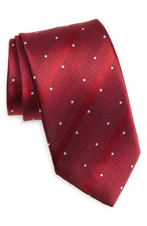 Polka Dot Silk Tie