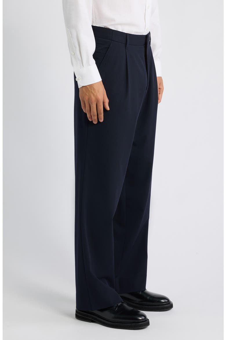 Savalentin Pleated Wide Leg Pants, Alternate, color, SALUTE