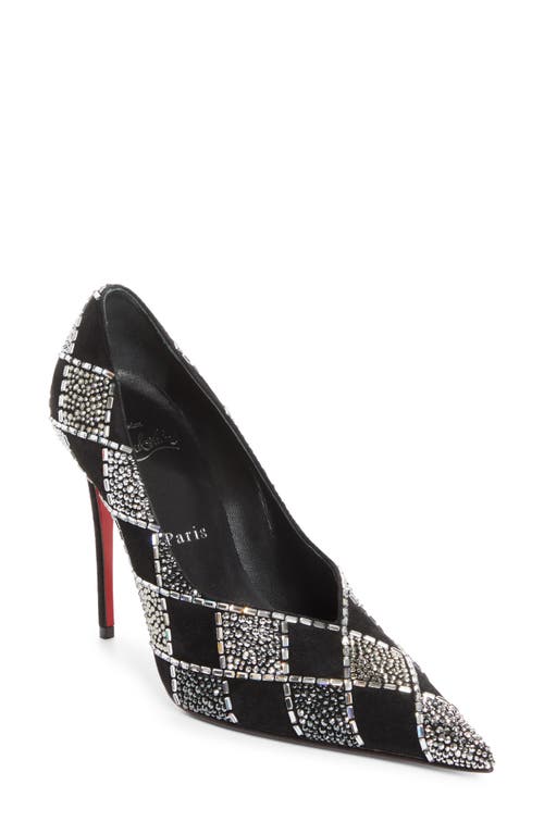 Christian Louboutin Doria Crystal Check Pump