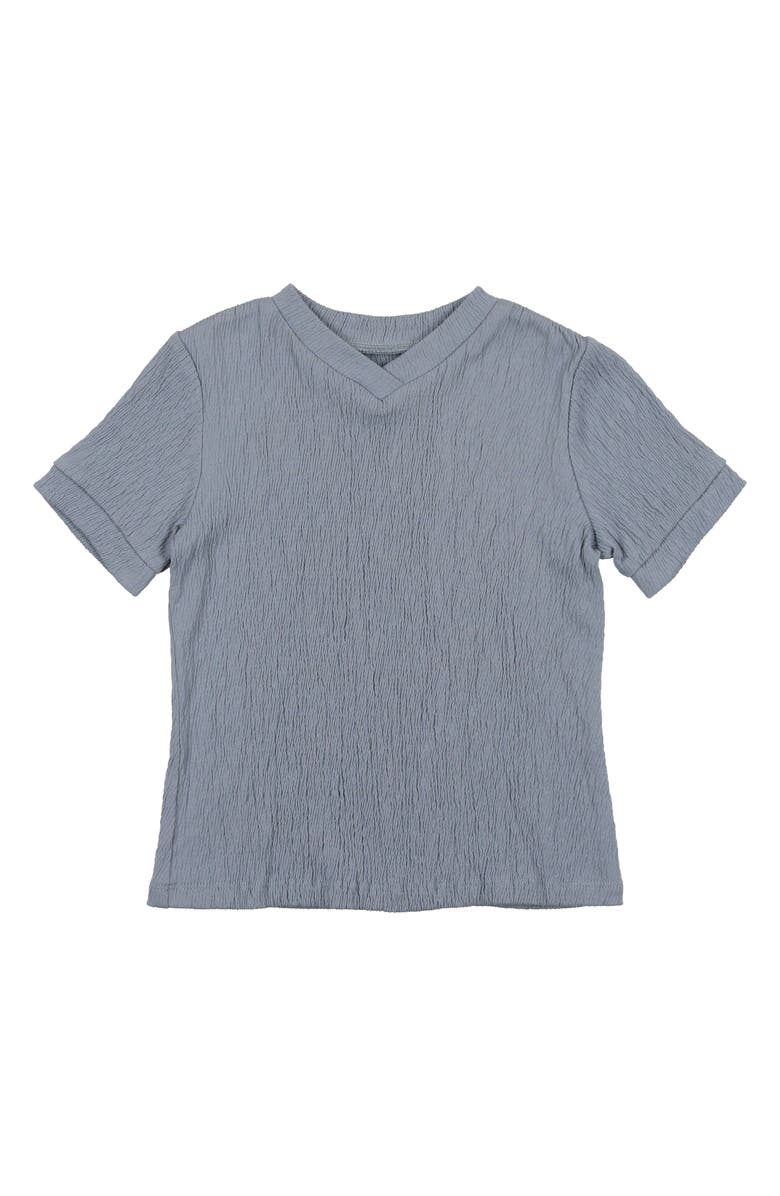 Manière Kids' Cotton Blend Gauze T-Shirt, Main, color, Powder Blue