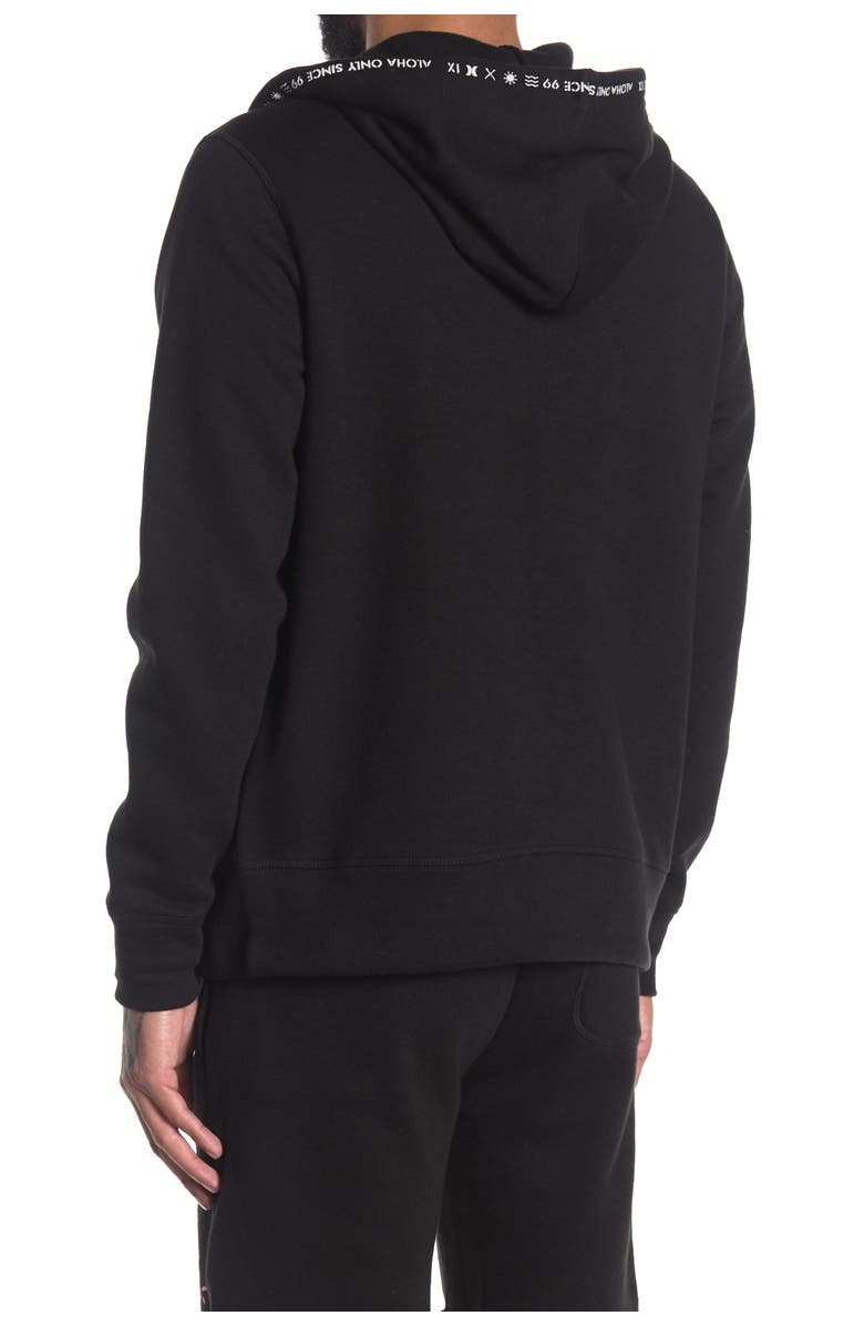 Hurley Logo Fleece Zip Hoodie, Alternate, color, 