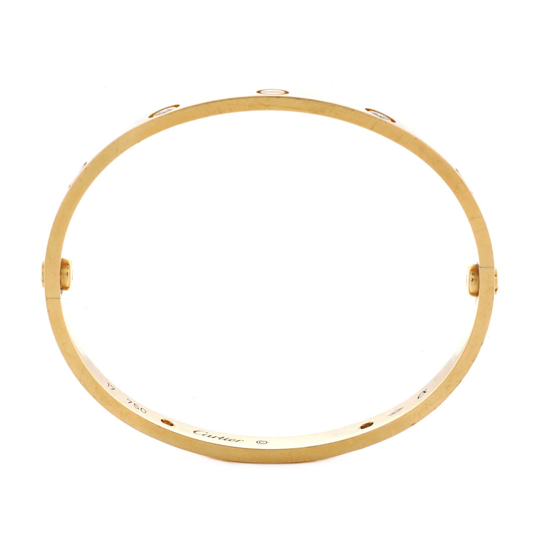 Love 4 Diamond Bracelet 18K Yellow Gold with Diamonds, Alternate, color, Metallic Gold