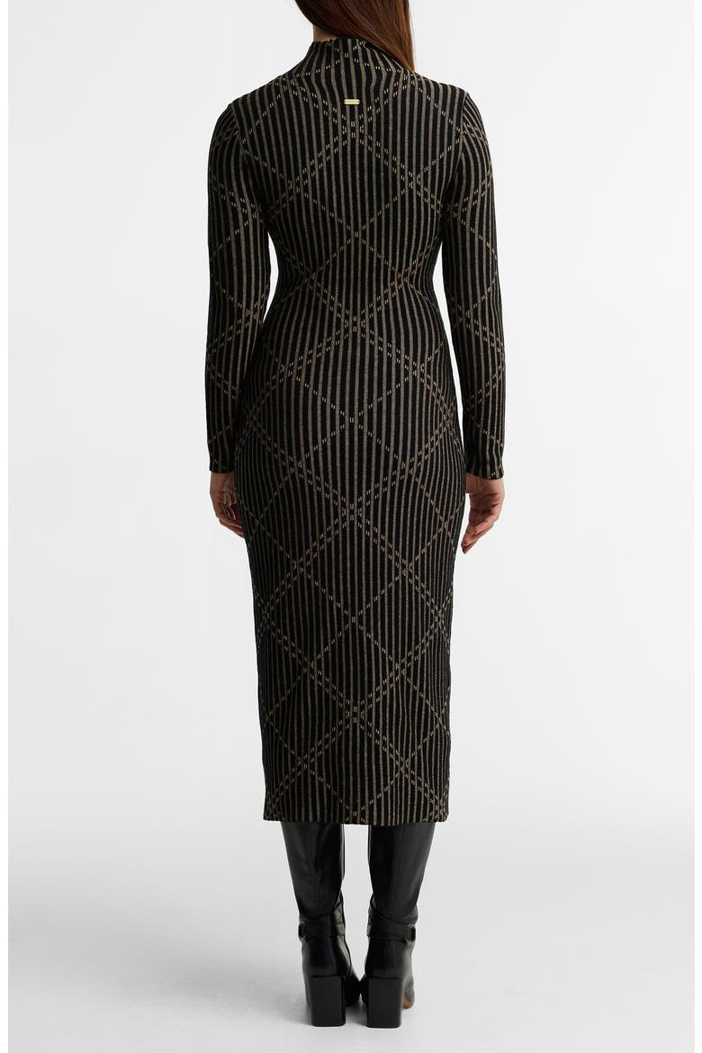 Adina Jacquard Knit Midi Dress, Alternate, color, BLACK MULTI