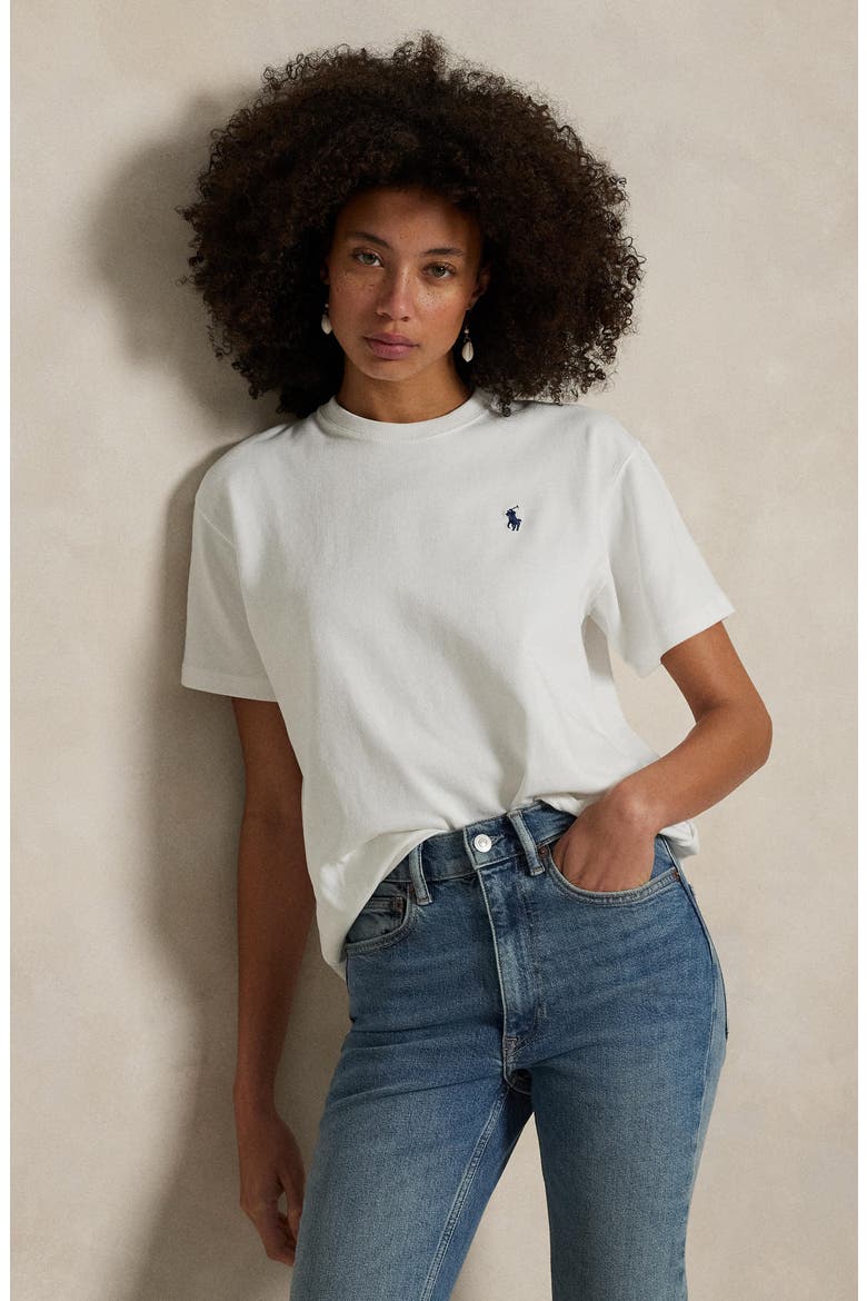 Relaxed Cotton T-Shirt, Alternate, color, WHITE