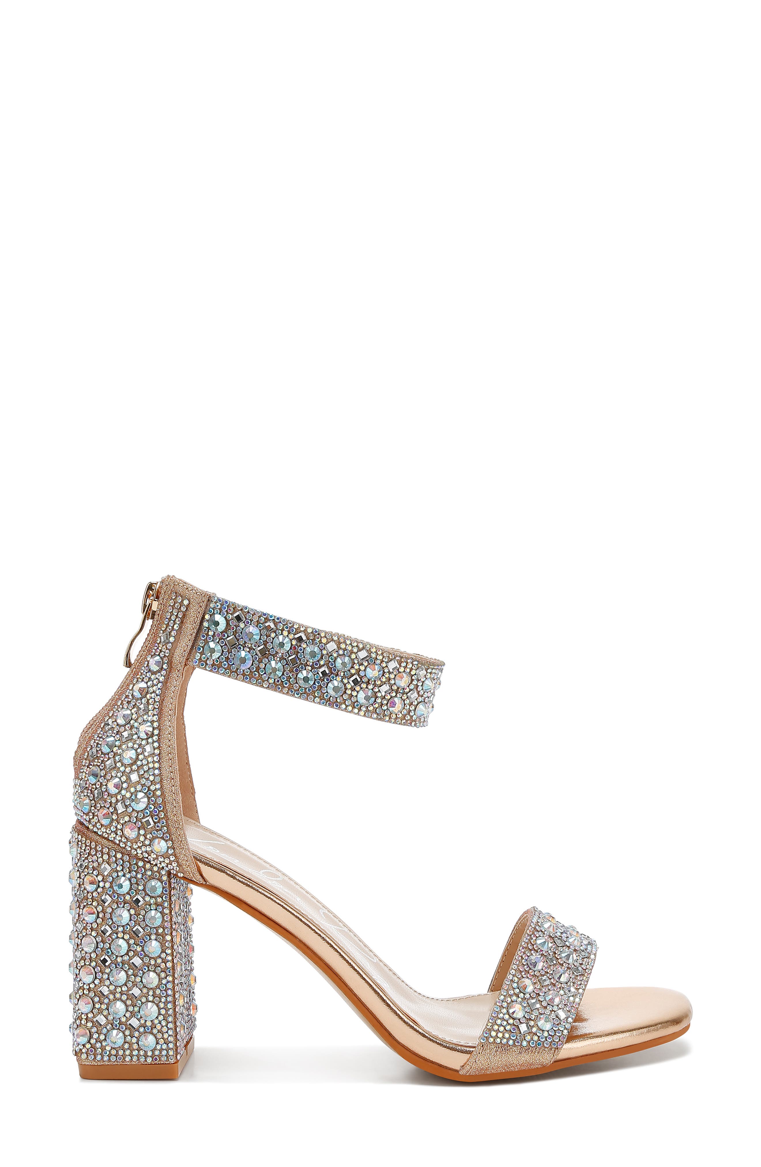 LONDON RAG Cady Embellished Sandal, Alternate, color, Rose Gold