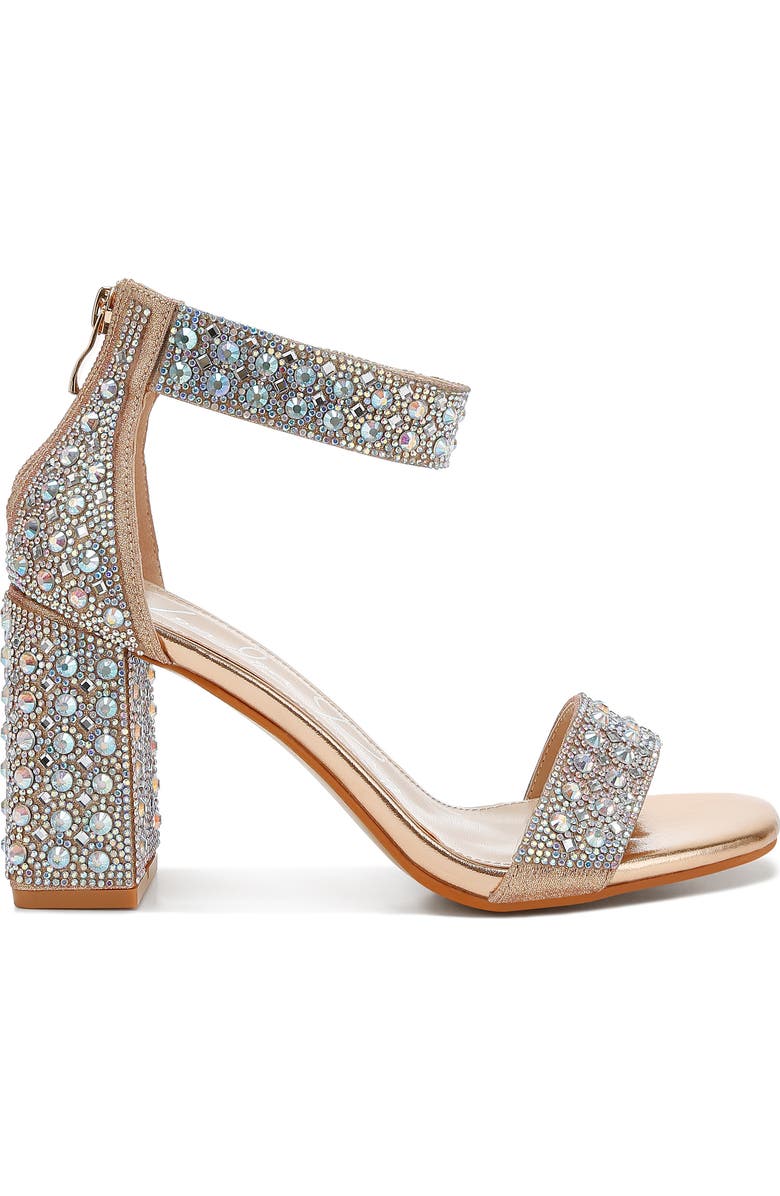 LONDON RAG Cady Embellished Sandal, Alternate, color, Rose Gold