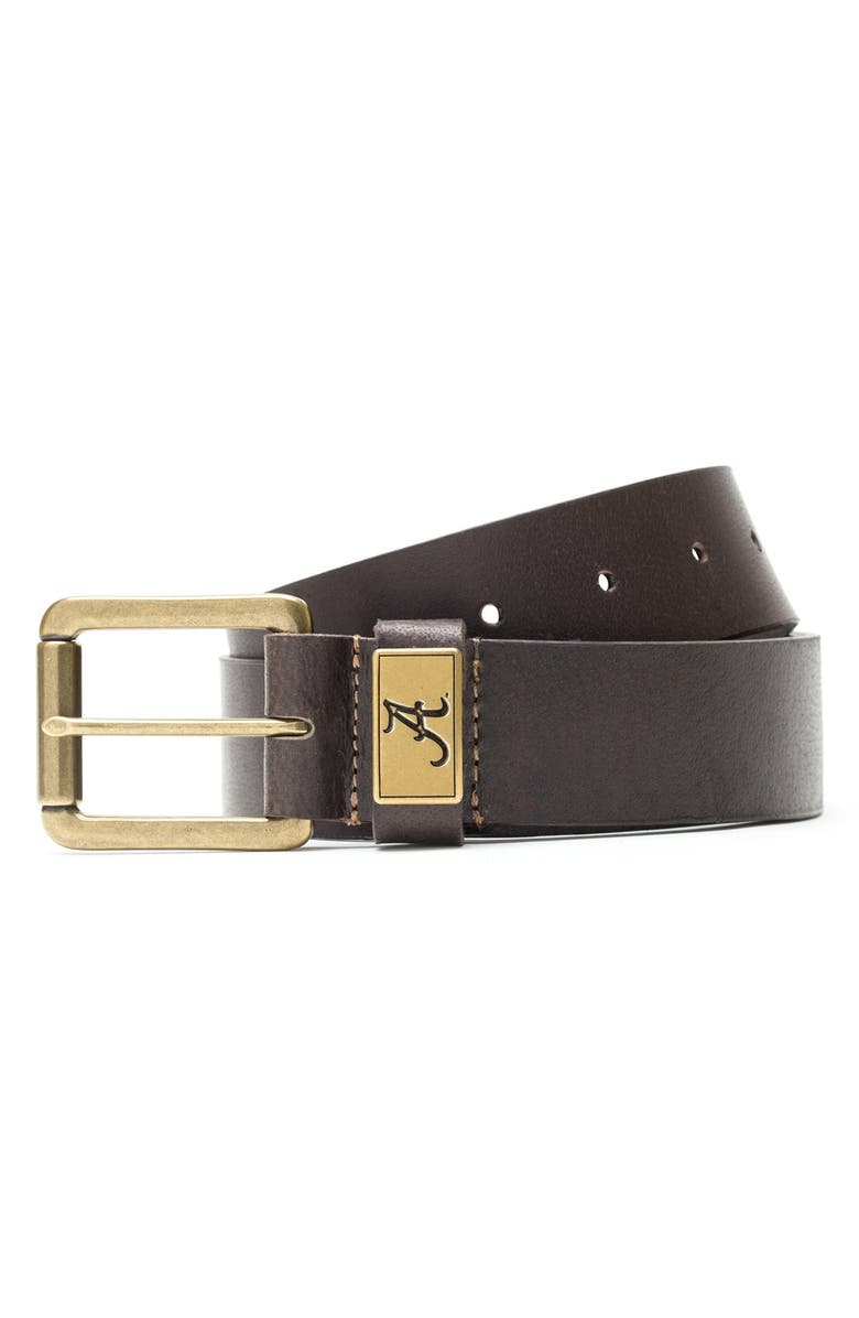 Jack Mason Brand 'Gridiron - LSU Tigers' Leather Belt, Main, color,