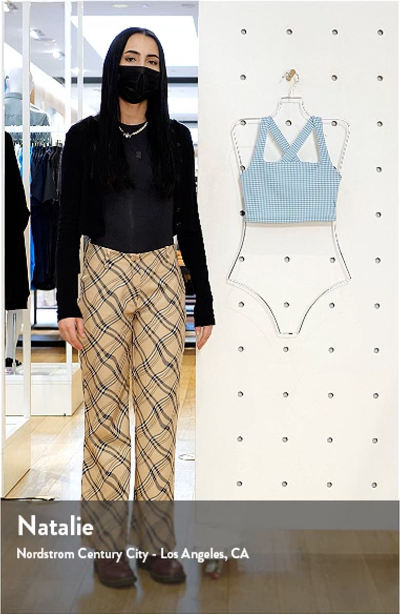 Yoga Dri-FIT Crop Gingham Tank, sales video thumbnail