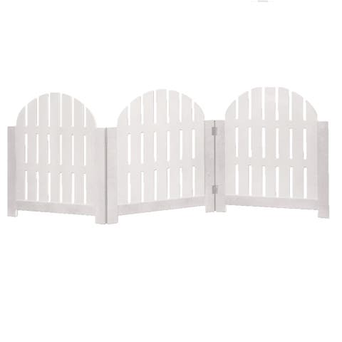Etna White Adirondack Pet Gate - 3 Panel, Foldable, 20.5"H x 48"W