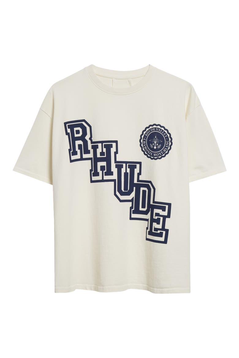 Collegiate Crest Graphic T-Shirt, Alternate, color, VINTAGE WHITE