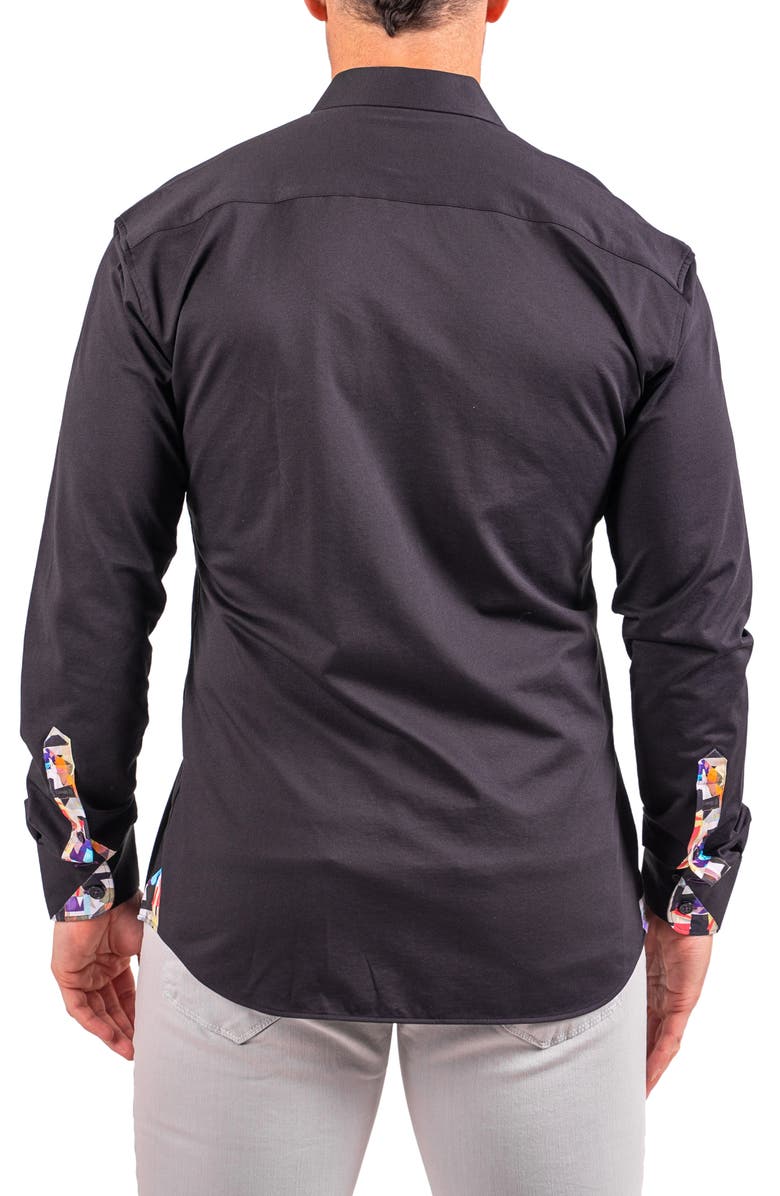 Maceoo Einstein Resistance0155 Black Button-Up Shirt, Alternate, color, Black