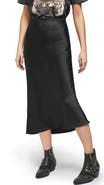 ANINE BING Bar Silk Skirt