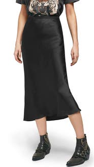 ANINE BING Bar Silk Skirt