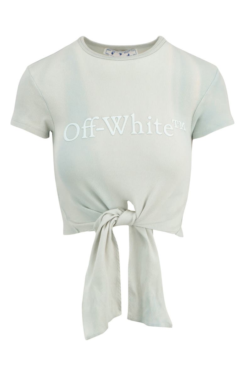 Off-White Laundry Ribbed Knotted T-Shirt, Main, color,